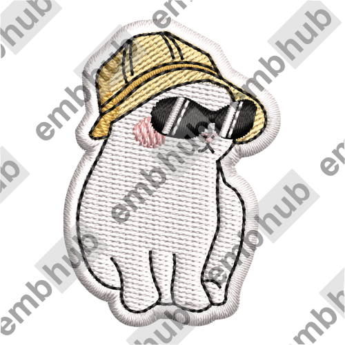 Cool Cat Digitized Embroidery File