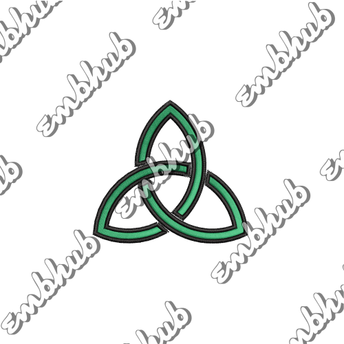 Celtic Trinity Knot Digitized Embroidery File